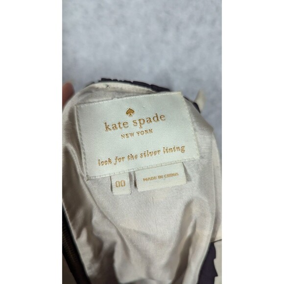 Kate Spade Women Dress Size 00 Hailee Silk Sleeveless Shift Pleated Polka Dot - Picture 6 of 12